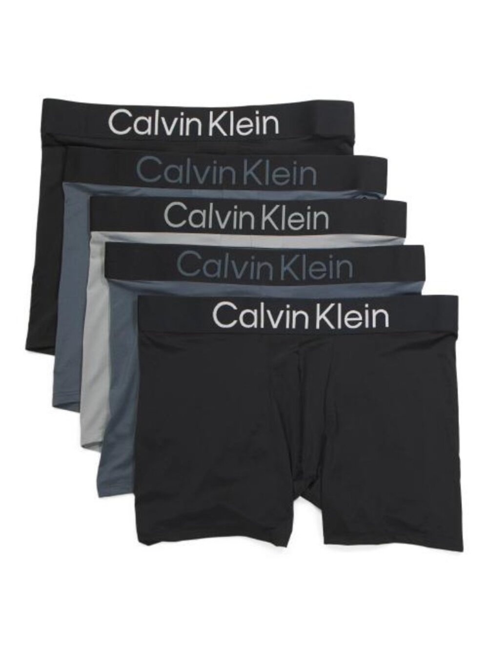 CALVIN KLEIN 5pk Bold Logo Stretch Boxer Briefs